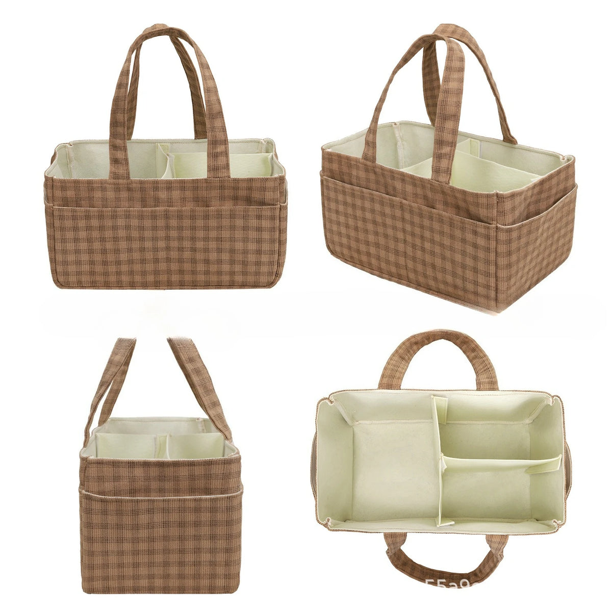 Large Capacity Diaper Storage Bag Multi-Functional Wet And Dry Storage Bag for Babies Urban Simple Style Arc Shoulder Strap Gift