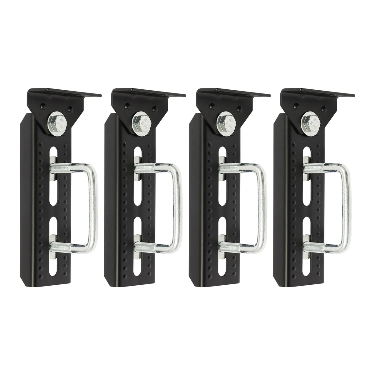 4 Pcs Heavy Duty Boat Trailer Bunk Bracket Kit, 8" Adjustable Swivel Top Bunk Brackets for 1.5" 2" 3" Crossmembers