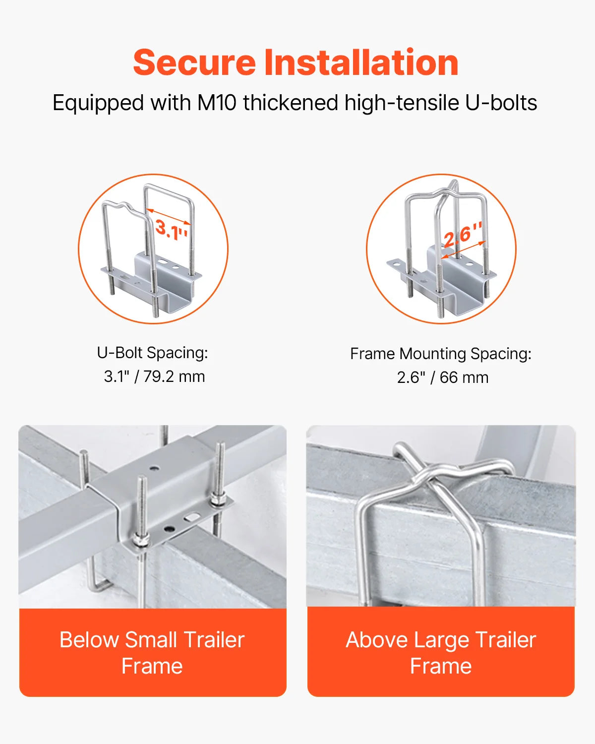 VEVOR Boat Trailer Guide 2PCS Adjustable Short Hardened Steel Trailer Guide Poles Heavy Duty Roller Guide Design for Ski Boat