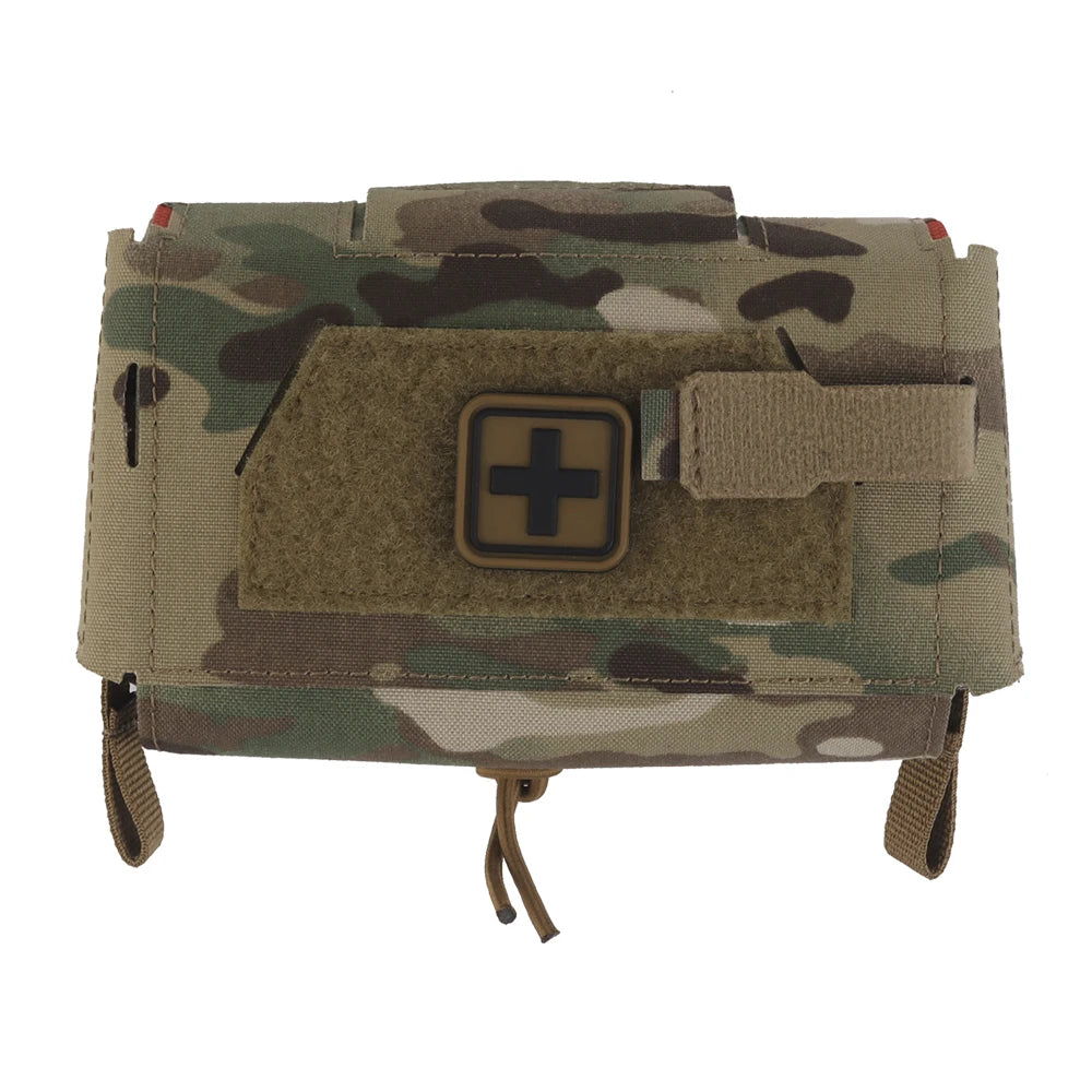 Compact Trauma Pouch V3 GEN3 Camo Style MD2 IFAK Tactical Medical First Aid Bag for Hunting Vest Plate Carrier Waist Belt Gear