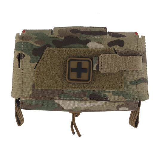 Compact Trauma Pouch V3 GEN3 Camo Style MD2 IFAK Tactical Medical First Aid Bag for Hunting Vest Plate Carrier Waist Belt Gear