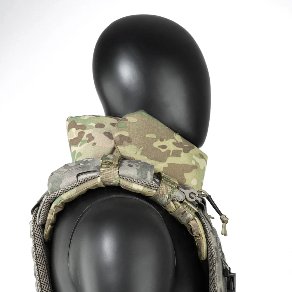 TCmaoyi Tactical Vest Expansion Kit Neck Large-Area Protection Adjustable Neck Guard Neck Protective