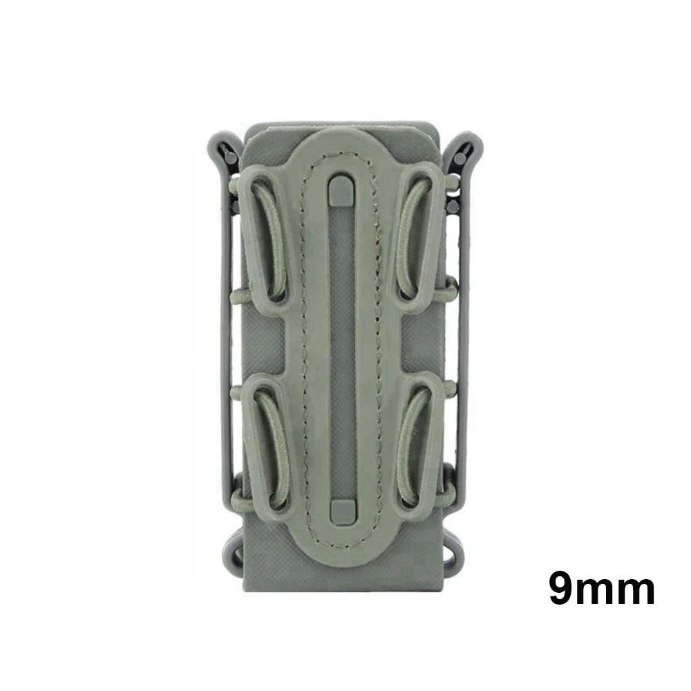 Upgrade Tactical Magazine Pouch Molle for Ar15 5.56 7.62 9mm Scorpion Fast Mag Quick Release Mag TPR Holster Adjustable Case Box