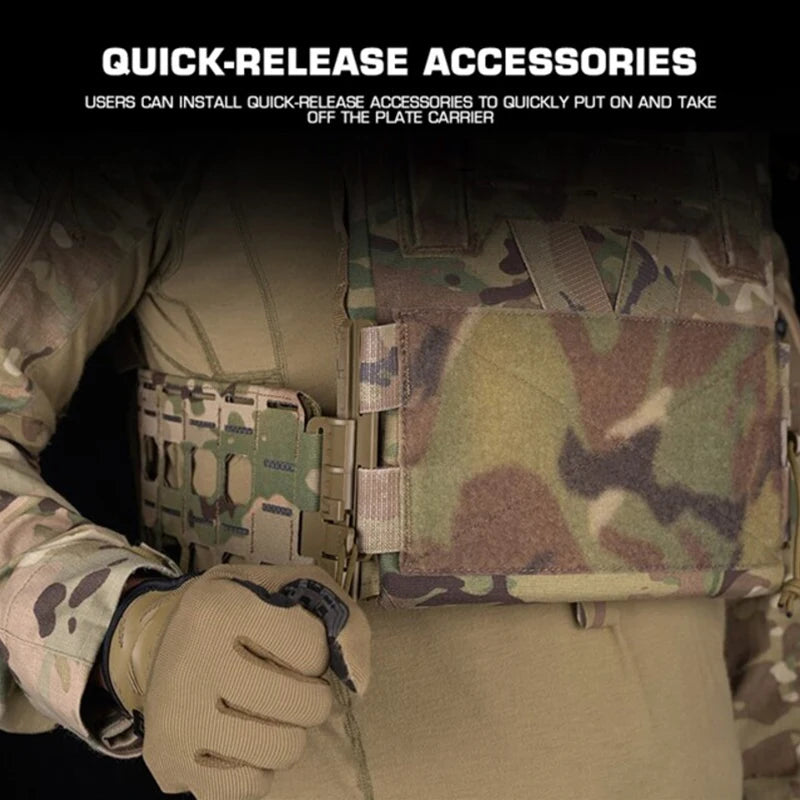Tactical KZ Plate Carrier Cummerbund Buckle Kit Quick Release Hunting Vest MOLLE Belt Girdle Adapter Hunting Vest Gear