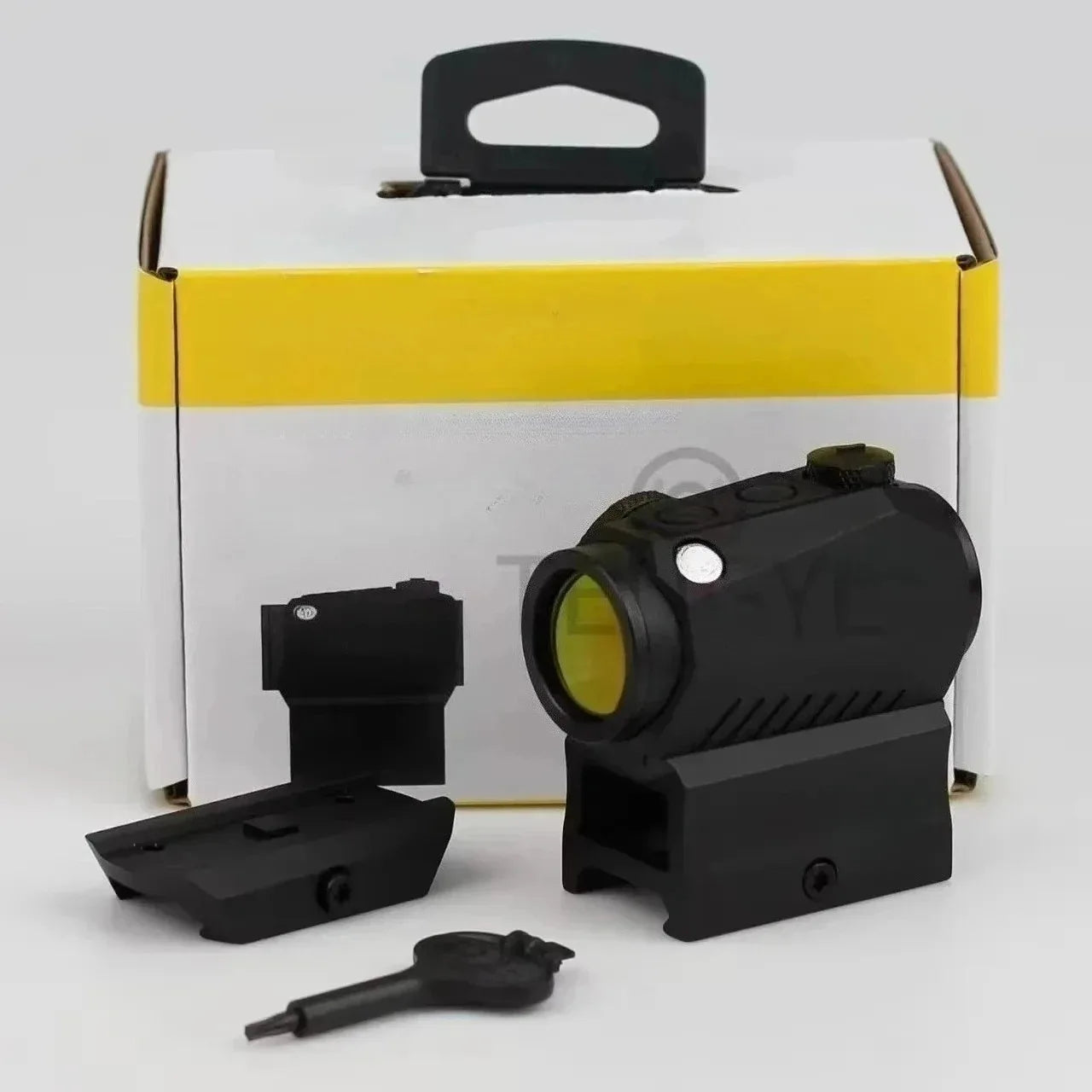 Tactical 1x20mm Compact 2 MOA Red Dot Sight with Low Riser and Co-witness Picatinny Mount for Hunting Scope