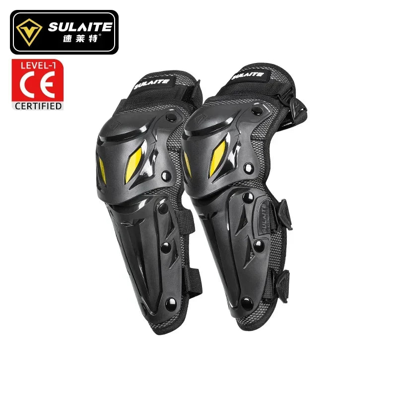Sulaite Summer Motorcycle Knee Pads Moto Elbow Protector Motocross MTB Cycling Kneepads Moto Protection CE Approval