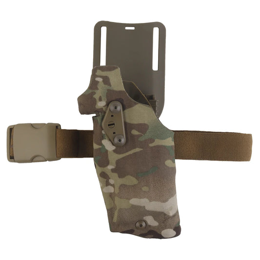 Tactical Left/Right Hand X300U-A Flashlight Pistol Holster Hand for 6354DO Glock17 Gen4 G19 with QLS Drop Leg Airsoft Gear