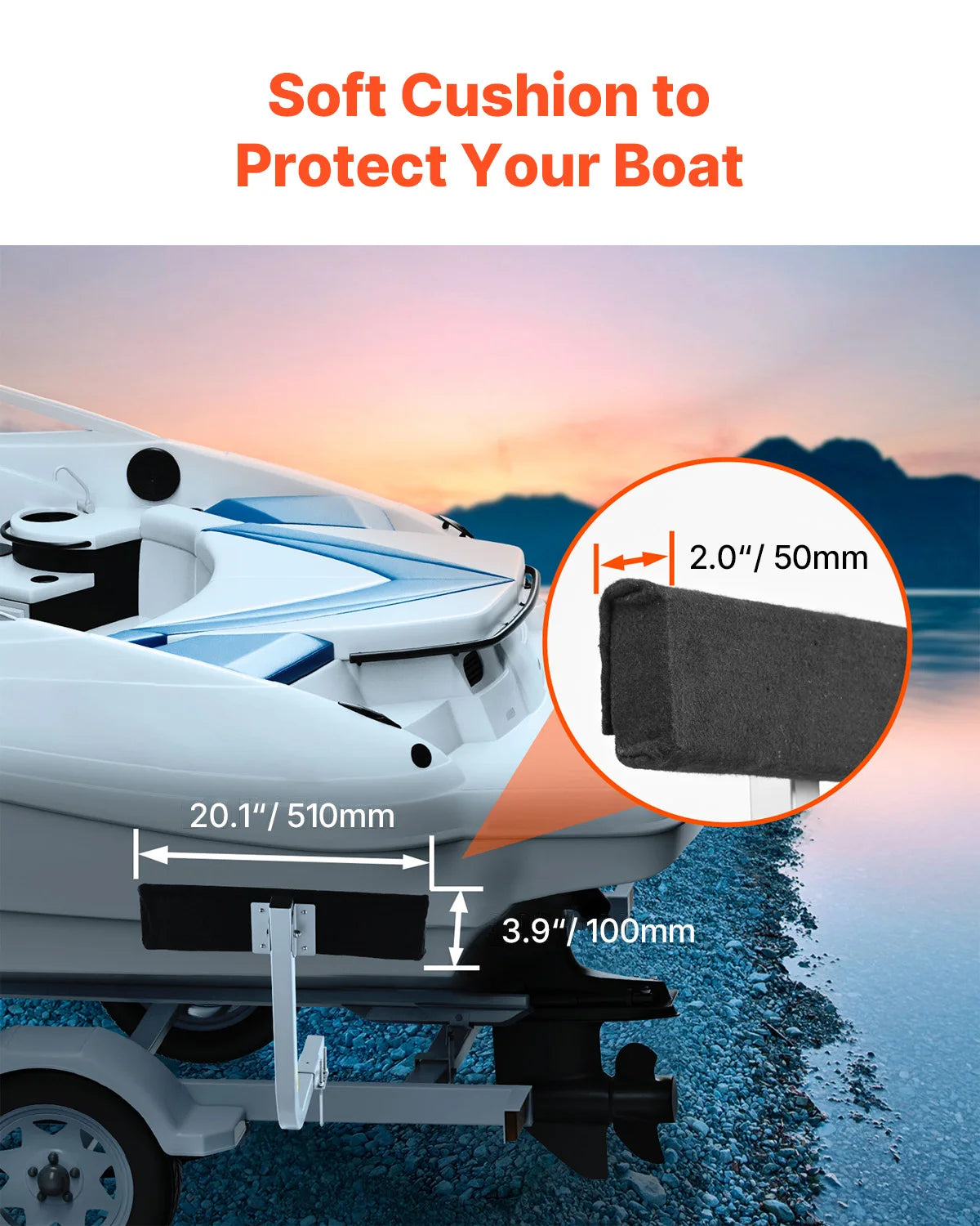 VEVOR Boat Trailer Guide 2PCS Adjustable Short Hardened Steel Trailer Guide Poles Heavy Duty Roller Guide Design for Ski Boat