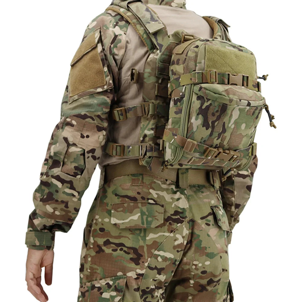 VULPO Tactical Hydration Bag Assault Backpack Molle Pouch Outdoor Water Bag Hunting Airsoft Vest Plate Carrier Gear