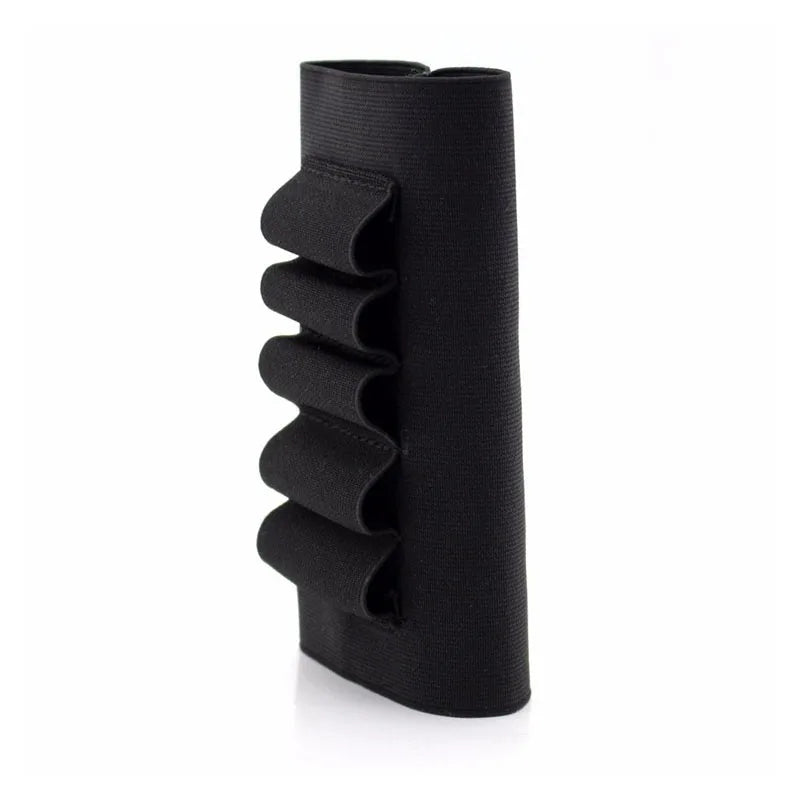 5/8 Round Quick Reload Buttstock Shell Holder for Shotgun Universal 12/20 Gauge Elastic Cartridge Carrier