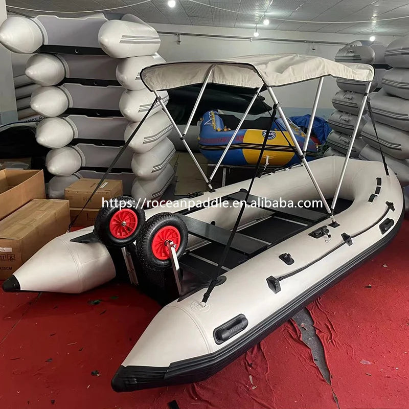 Zodiac Style 3.8m Boat Bimini Top Sunshade Shelter Inflatable Boat Pvc Dinghy Sunshine protection Fishing Boat Awning Tent