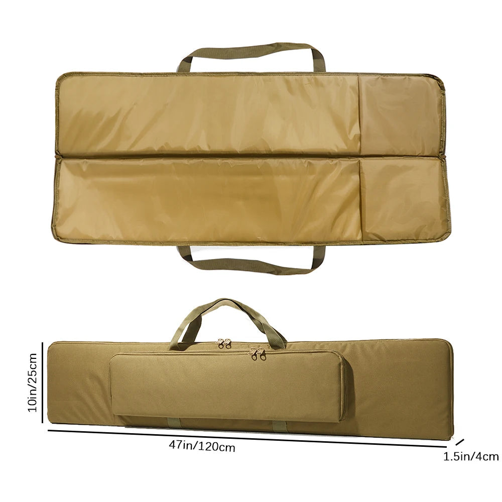 Tactical Long Rifle & Shotgun Case – Portable Carry Bag Equipped with Backpack Straps, Ideal for Hunting Gear Transport