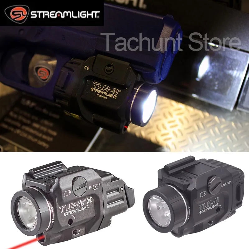 Streamlight TLR 8 TLR 7 TLR 7X TLR 1 HL TLR 4 TLR 3 Tactical Scout Light Hunting Spotlight Torch Flashlight 20mm Rail 500 Lumens