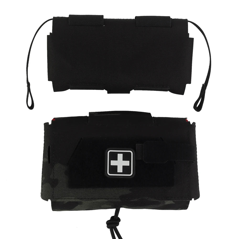 Compact Trauma Pouch V3 GEN3 Camo Style MD2 IFAK Tactical Medical First Aid Bag for Hunting Vest Plate Carrier Waist Belt Gear
