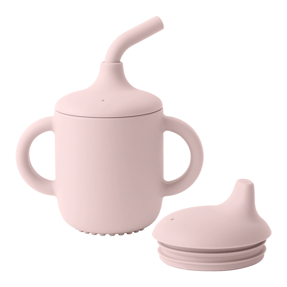 1PCS Two Lids Baby Silicone Straw Cup BPA Free Portable Storage Snack Container Feeding Cup Kids Learning Drink Cup Baby Stuff