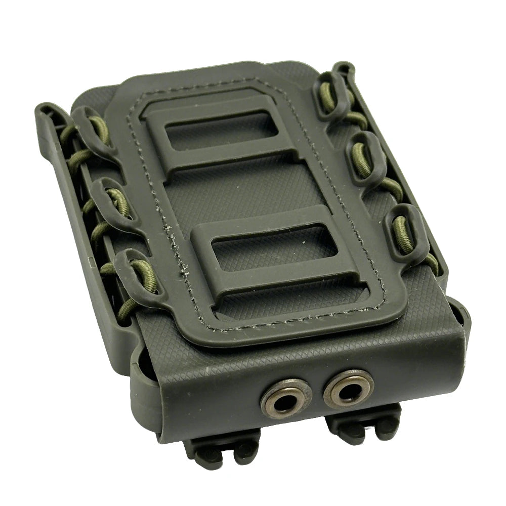 Upgrade Tactical Magazine Pouch Molle for Ar15 5.56 7.62 9mm Scorpion Fast Mag Quick Release Mag TPR Holster Adjustable Case Box