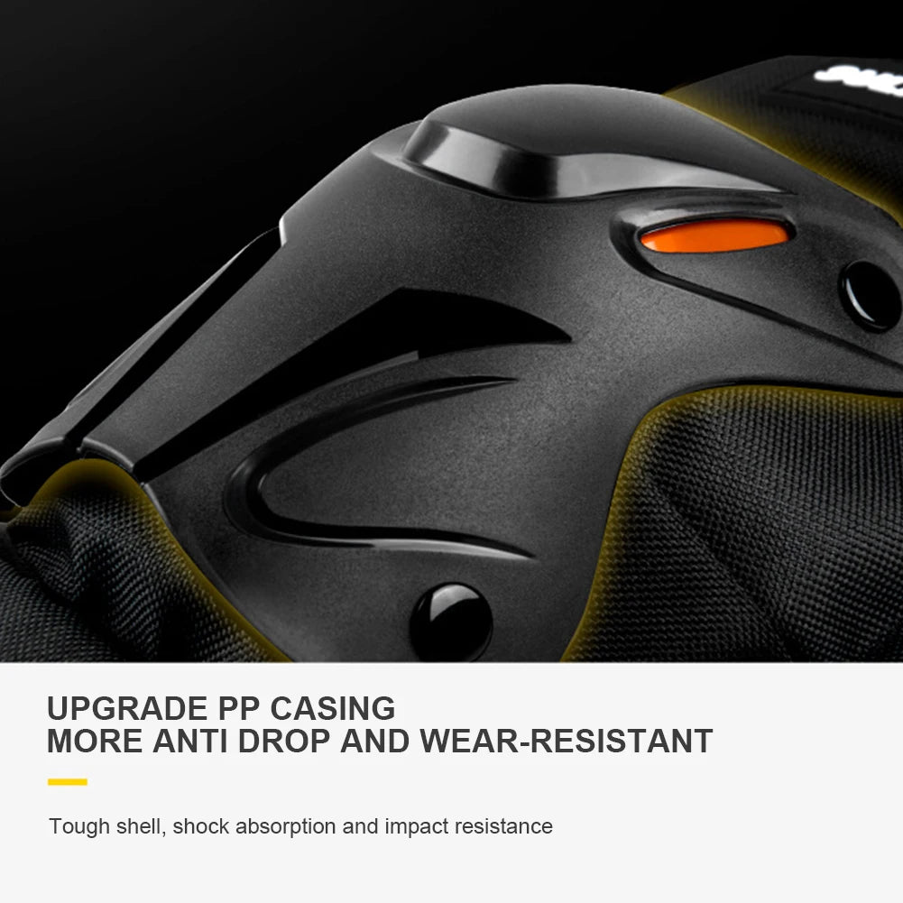 Motocross Knee Pads Adjustable Riding Elbow Guard Anti-fall Motorcycle Elbow Protector Shockproof Comfortable for Cycling Racing
