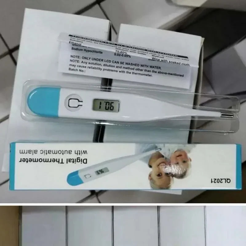 Baby Thermometers Pulse Oximeter Finger Digital Thermometer Accurate Oral Armpit Temperature Reading Fever Alert Termometer