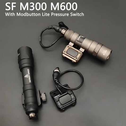 Surefire M300 M600 Flashlight With UNIT Lite Pressure Switch fit 20mm Rail SF M300B M600C M600B LED Scout Light