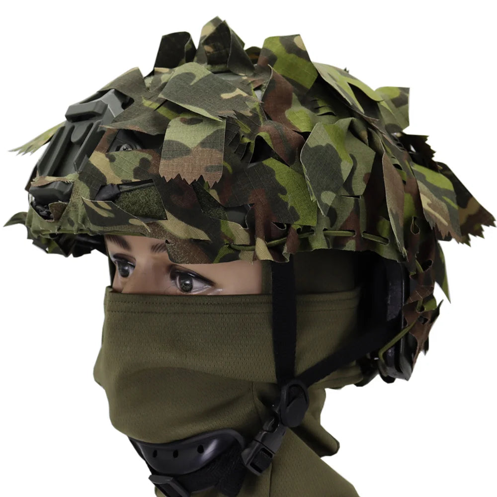 Tactical A-23 List Helmet Cover FAST MICH WENDY Helmet Cover Laser Cutting 3D Camouflage Helmet Cloth Cover Helmet Accessories