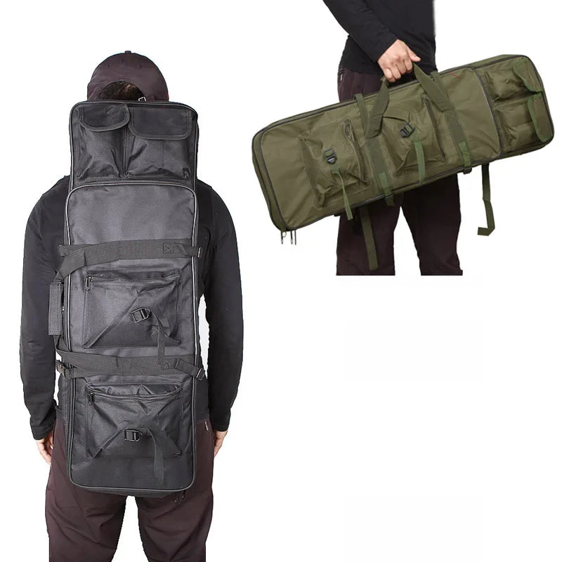 Men's Outdoor Sports Shooting Backpack Tactical Gun Bag Hunting Accessories Airsoft Gun Bag Nylon Camping Fishing Bag