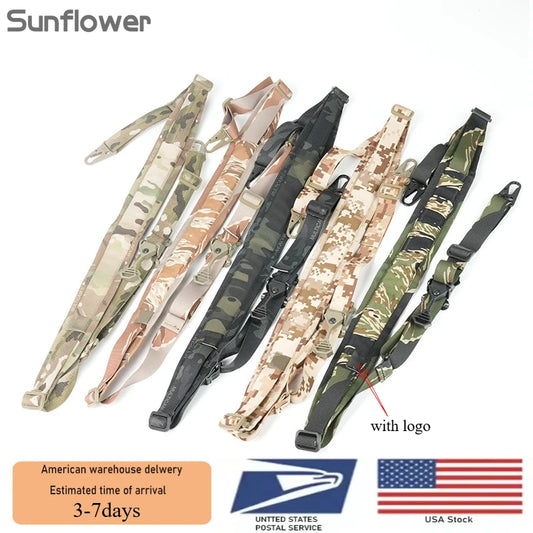 US Warehouse Tactical Nylon Rifle Sling Quick Adjustment 2 Point Padded Combat Modular Hunting Shooting Equipment Accessories