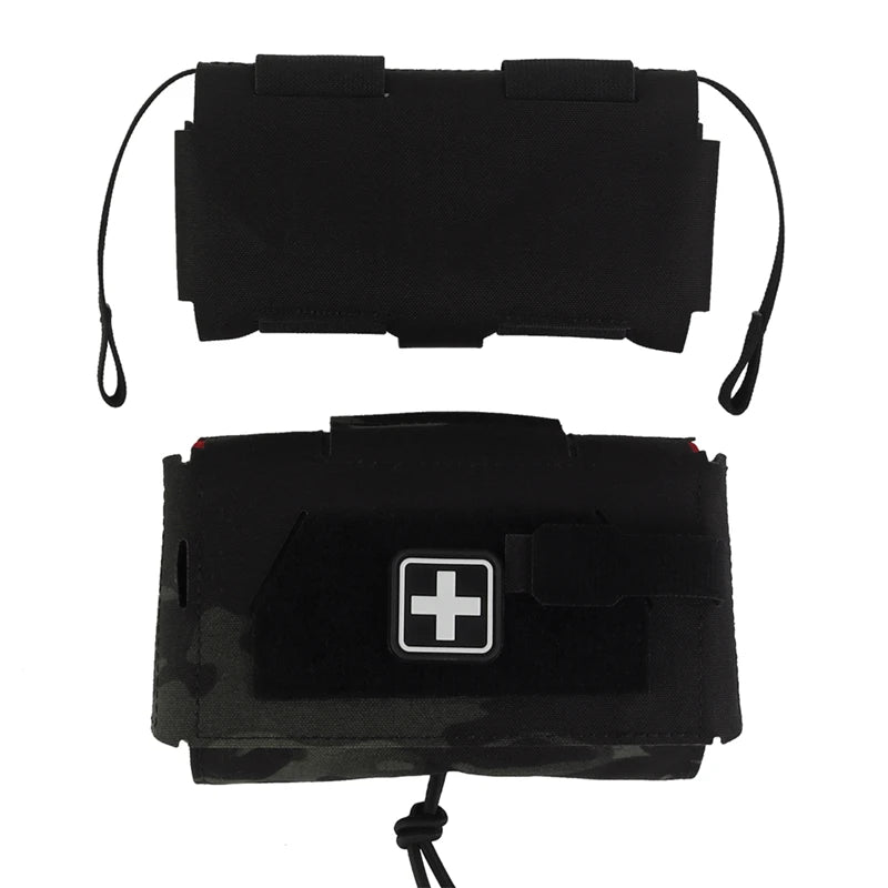 Tactical Medical First Aid Pouch Compact MOLLE IFAK Bag Quick Access Trauma Kit for Vest Airsoft Outdoor Survival Gear