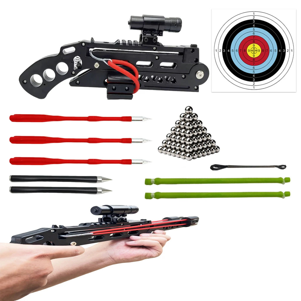 Foldable Slingshot Set - High-Precision Hunting & Archery with Compact Folding Design, Suitable for Outdoor/Indoor Training