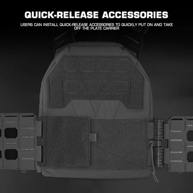 Tactical KZ Plate Carrier Cummerbund Buckle Kit Quick Release Hunting Vest MOLLE Belt Girdle Adapter Hunting Vest Gear