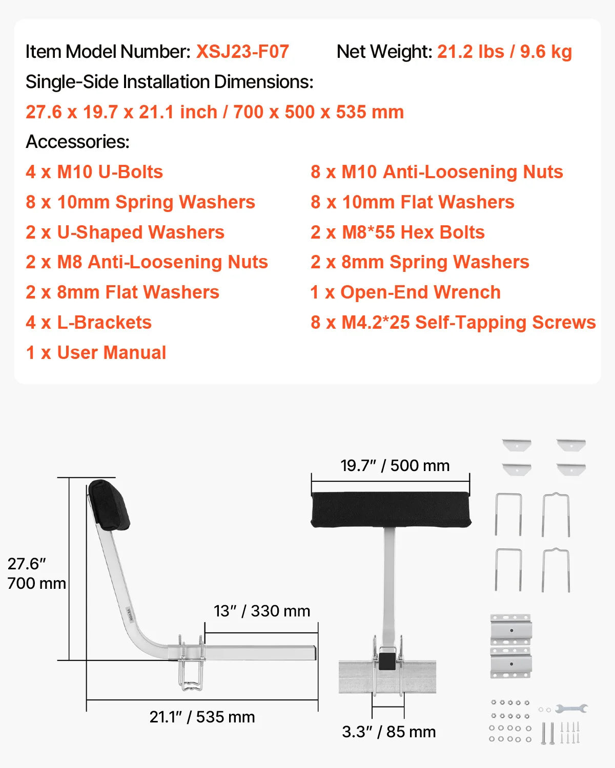 VEVOR Boat Trailer Guide 2PCS Adjustable Short Hardened Steel Trailer Guide Poles Heavy Duty Roller Guide Design for Ski Boat
