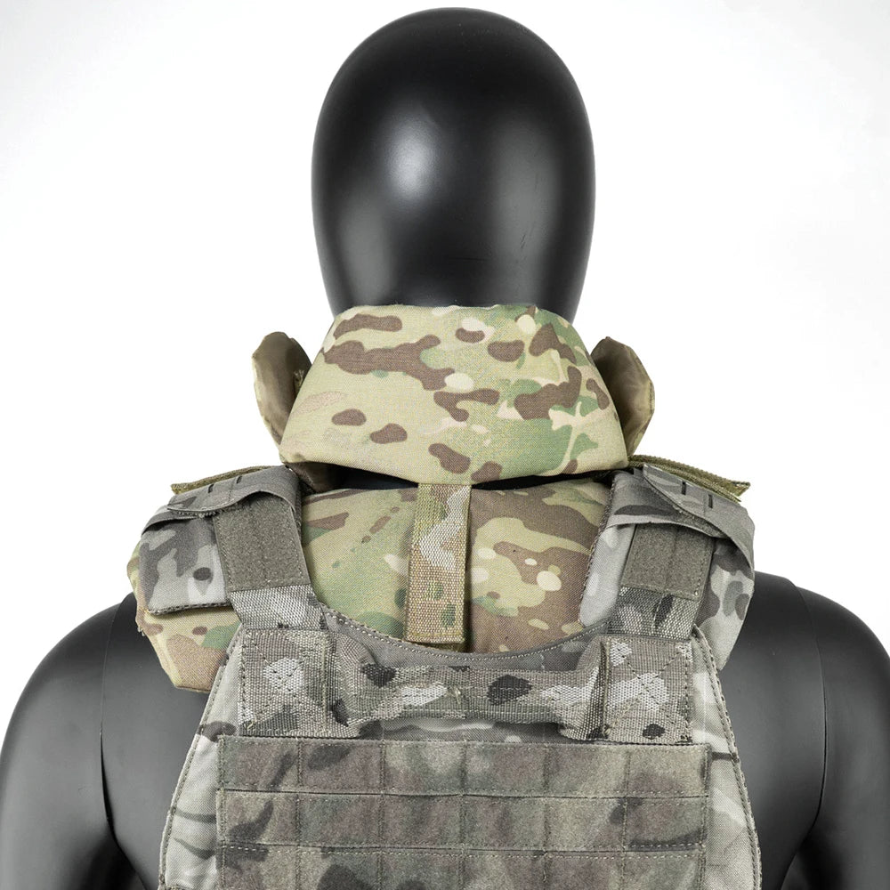 TCmaoyi Tactical Vest Expansion Kit Neck Large-Area Protection Adjustable Neck Guard Neck Protective