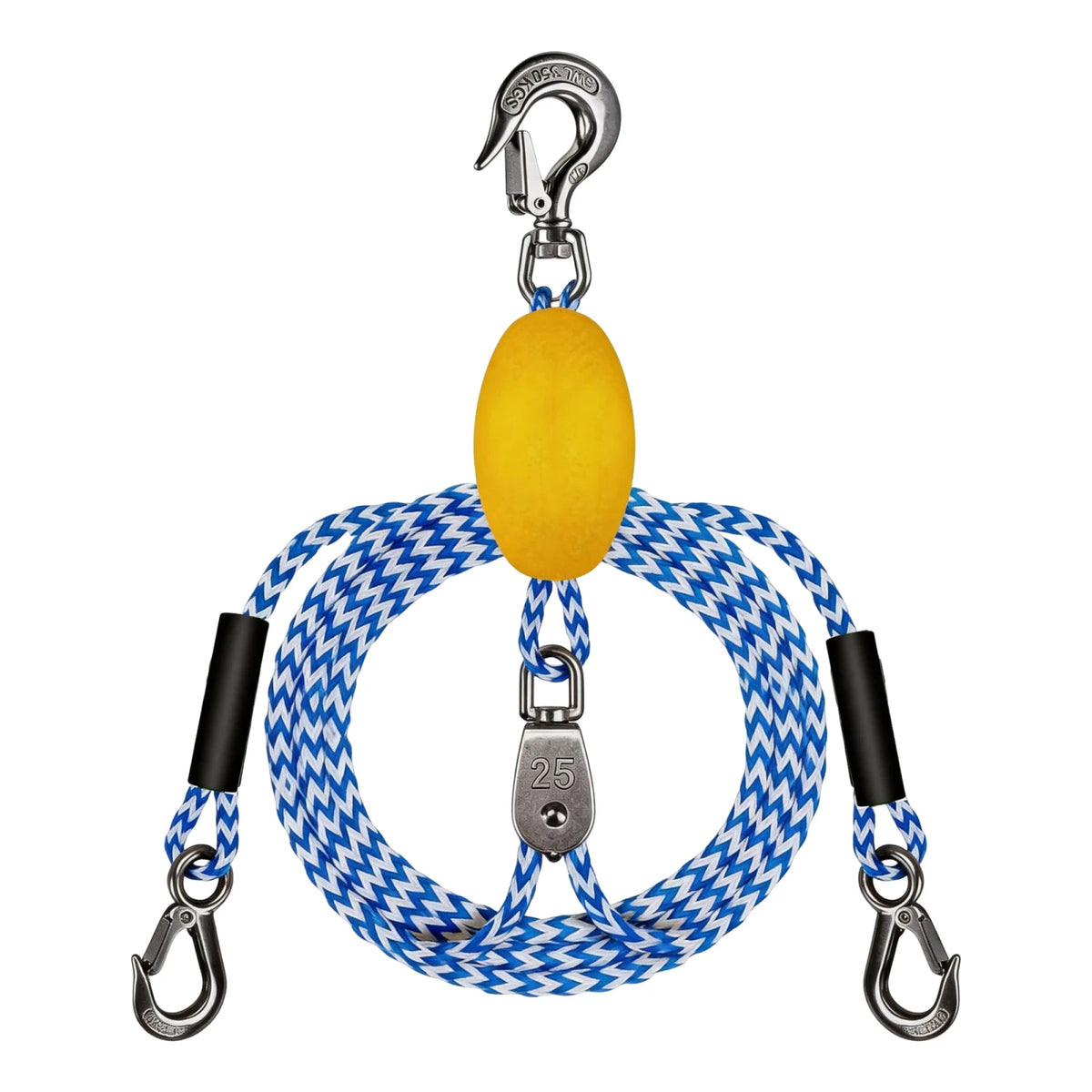 Tubing Boat Tow Harness with Hook Tow Rope Connector Watersports Towing Harness Line for Boat Water Sport Jet Ski Wakeboarding